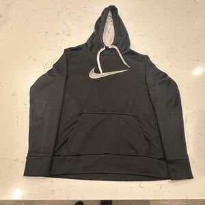 Nike Hoodie Mens Large Black Dry Fit Hooded Sweatshirt Size s